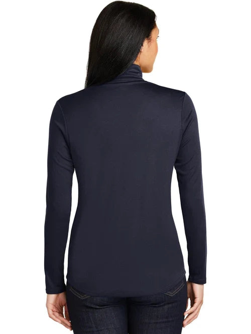 Sport-Tek Ladies PosiCharge Competitor 1/4-Zip Pullover with custom logo embroidery