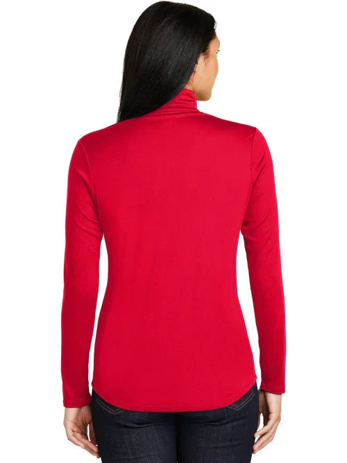 Sport-Tek Ladies PosiCharge Competitor 1/4-Zip Pullover with custom logo embroidery