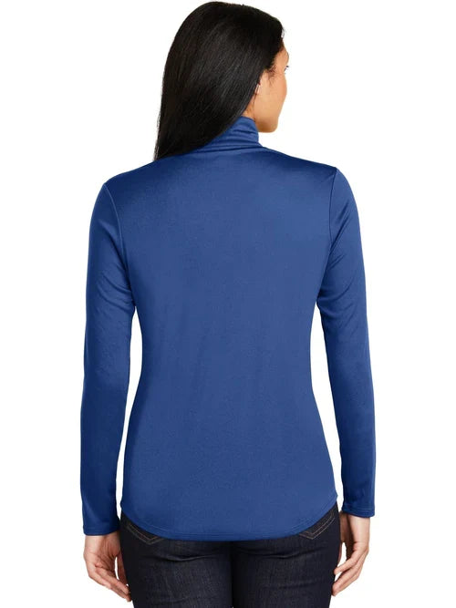 Sport-Tek Ladies PosiCharge Competitor 1/4-Zip Pullover with custom logo embroidery