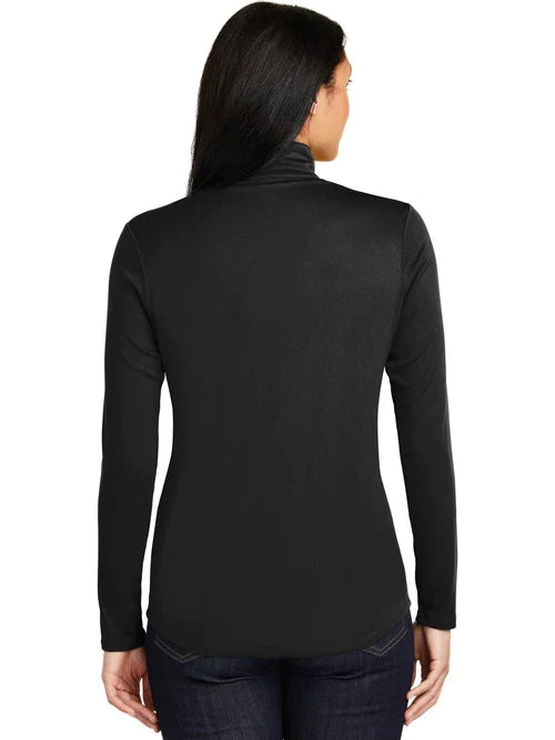 Sport-Tek Ladies PosiCharge Competitor 1/4-Zip Pullover with custom logo embroidery