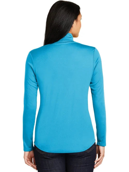Sport-Tek Ladies PosiCharge Competitor 1/4-Zip Pullover with custom logo embroidery