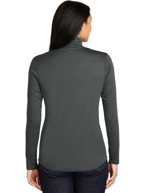 Sport-Tek Ladies PosiCharge Competitor 1/4-Zip Pullover with custom logo embroidery