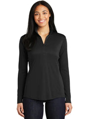 Sport-Tek Ladies PosiCharge Competitor 1/4-Zip Pullover with custom logo embroidery