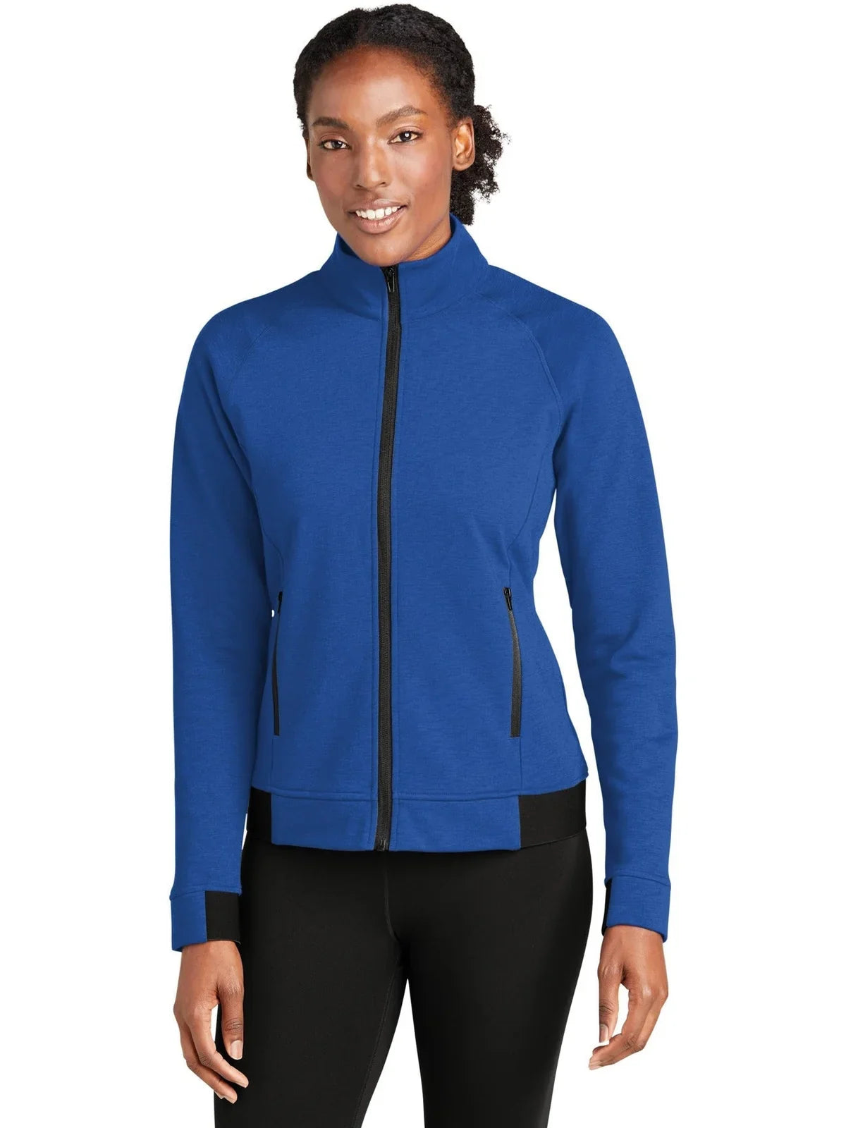Sport-Tek Women's PosiCharge Strive Full-Zip with custom logo embroidery