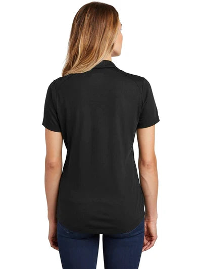 Sport-Tek Ladies PosiCharge Tri-Blend Wicking Polo with custom logo embroidery