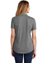 Sport-Tek Ladies PosiCharge Tri-Blend Wicking Polo with custom logo embroidery