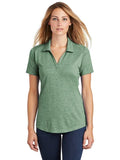 Sport-Tek Ladies PosiCharge Tri-Blend Wicking Polo with custom logo embroidery