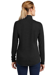 Sport-Tek Ladies PosiCharge Tri-Blend Wicking 1/4-Zip Pullover with custom logo embroidery