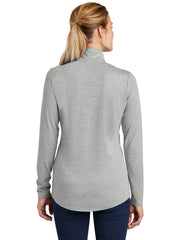 Sport-Tek Ladies PosiCharge Tri-Blend Wicking 1/4-Zip Pullover with custom logo embroidery