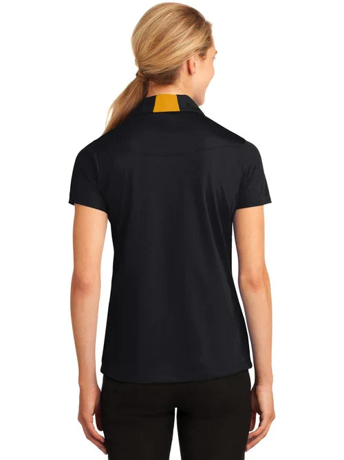 Sport-Tek Ladies Side Blocked Micropique Sport-Wick Polo with custom logo embroidery