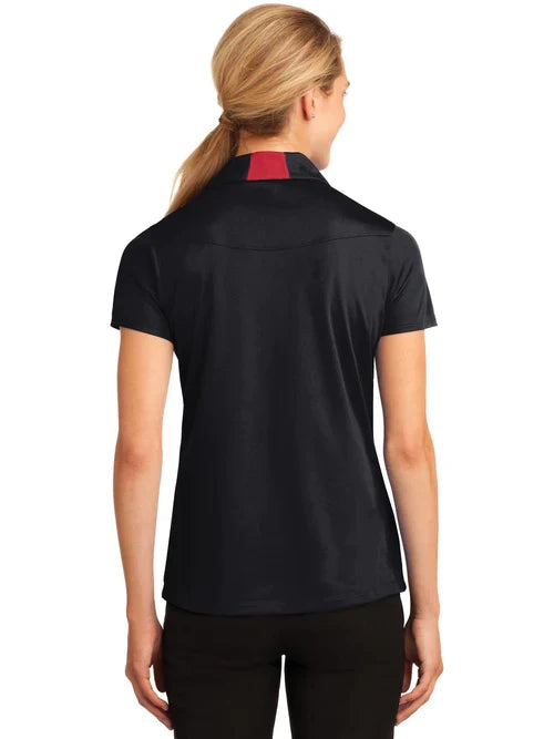 Sport-Tek Ladies Side Blocked Micropique Sport-Wick Polo with custom logo embroidery