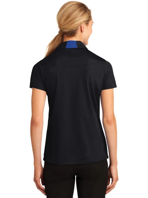 Sport-Tek Ladies Side Blocked Micropique Sport-Wick Polo with custom logo embroidery