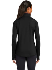 Sport-Tek Ladies Sport-Wick Stretch 1/4-Zip Pullover with custom logo embroidery