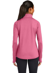 Sport-Tek Ladies Sport-Wick Stretch 1/4-Zip Pullover with custom logo embroidery