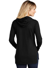 Sport-Tek Ladies PosiCharge Tri-Blend Wicking Long Sleeve Hoodie with custom logo embroidery