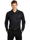 Sport-Tek Long Sleeve Micropique Sport-Wick Polo with custom logo embroidery