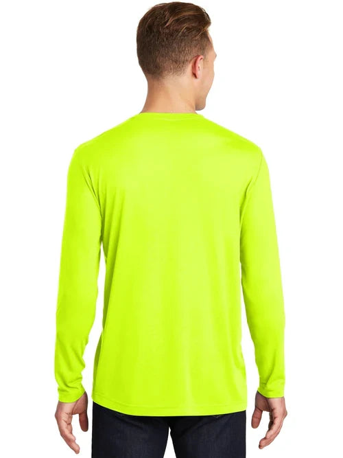 Sport-Tek Long Sleeve PosiCharge Cotton Tee with custom logo embroidery