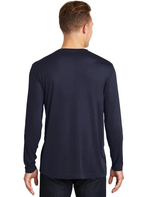 Sport-Tek Long Sleeve PosiCharge Cotton Tee with custom logo embroidery