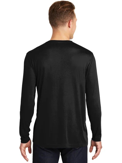 Sport-Tek Long Sleeve PosiCharge Cotton Tee with custom logo embroidery