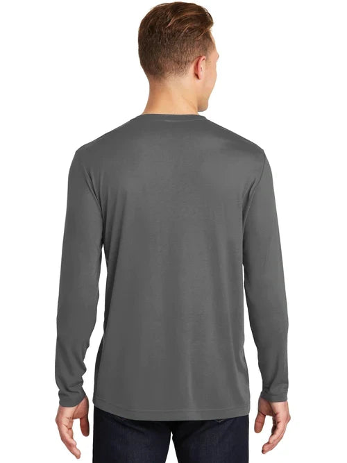 Sport-Tek Long Sleeve PosiCharge Cotton Tee with custom logo embroidery