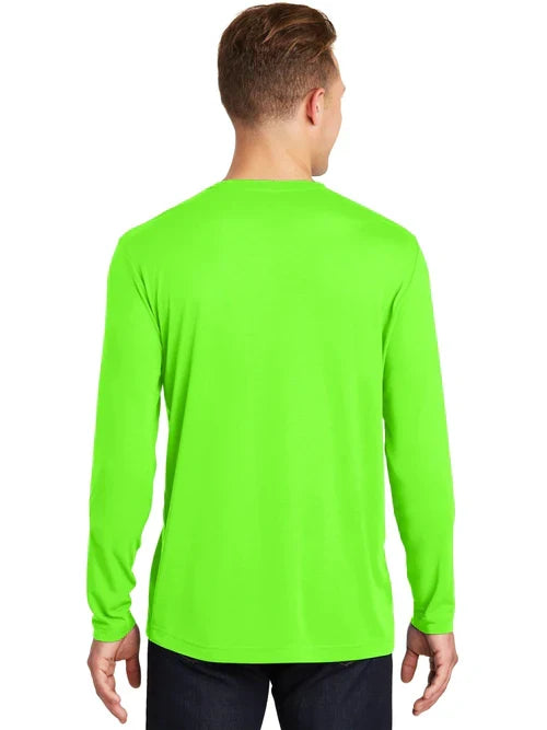 Sport-Tek Long Sleeve PosiCharge Cotton Tee with custom logo embroidery