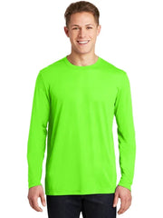 Sport-Tek Long Sleeve PosiCharge Cotton Tee with custom logo embroidery
