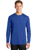 Sport-Tek Long Sleeve PosiCharge Cotton Tee with custom logo embroidery
