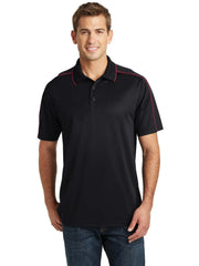 Sport-Tek Micropique Sport-Wick Piped Polo with custom logo embroidery