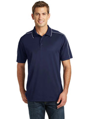 Sport-Tek Micropique Sport-Wick Piped Polo with custom logo embroidery