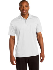 Sport-Tek Micropique Sport-Wick Pocket Polo with custom logo embroidery