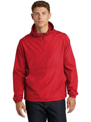 Sport-Tek Packable Anorak with custom logo embroidery