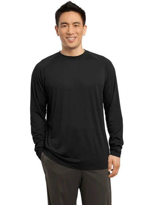 Sport-Tek Long Sleeve Ultimate Performance Crew with custom logo embroidery
