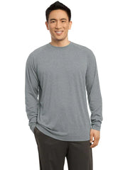 Sport-Tek Long Sleeve Ultimate Performance Crew with custom logo embroidery