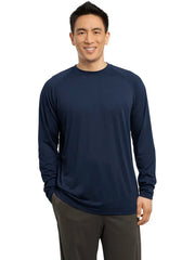 Sport-Tek Long Sleeve Ultimate Performance Crew with custom logo embroidery