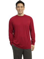 Sport-Tek Long Sleeve Ultimate Performance Crew with custom logo embroidery