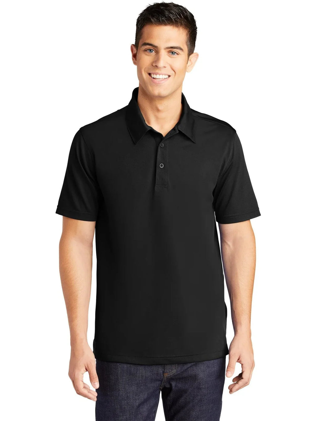 Sport-Tek PosiCharge Active Textured Polo with custom logo embroidery
