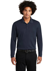 Sport-Tek PosiCharge RacerMesh Long Sleeve Polo with custom logo embroidery