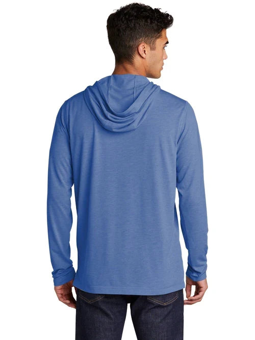 Sport-Tek PosiCharge Tri-Blend Wicking Long Sleeve Hoodie with custom logo embroidery