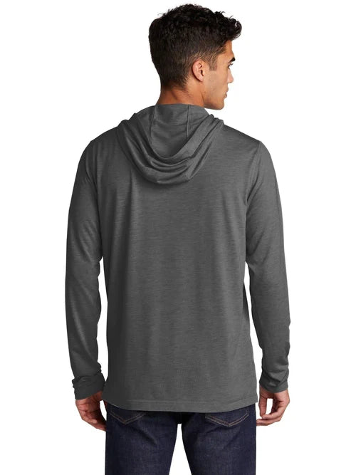 Sport-Tek PosiCharge Tri-Blend Wicking Long Sleeve Hoodie with custom logo embroidery