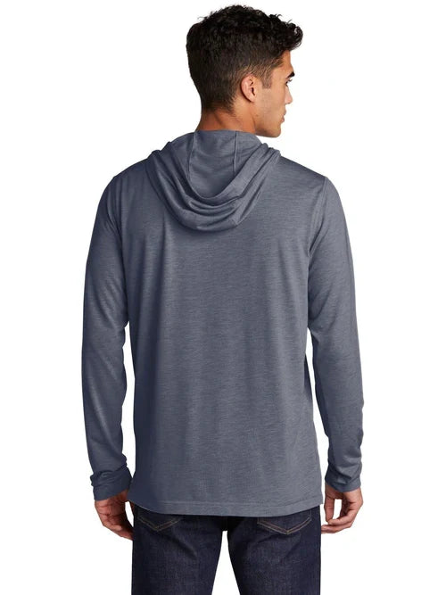 Sport-Tek PosiCharge Tri-Blend Wicking Long Sleeve Hoodie with custom logo embroidery