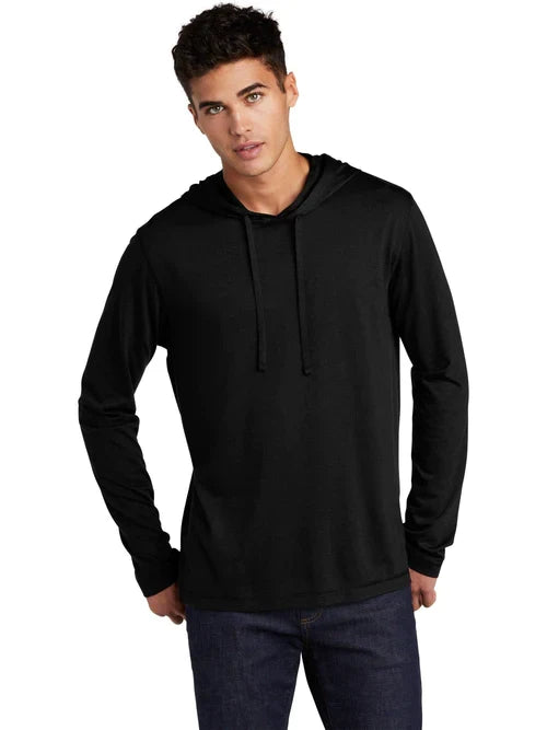 Sport-Tek PosiCharge Tri-Blend Wicking Long Sleeve Hoodie with custom logo embroidery