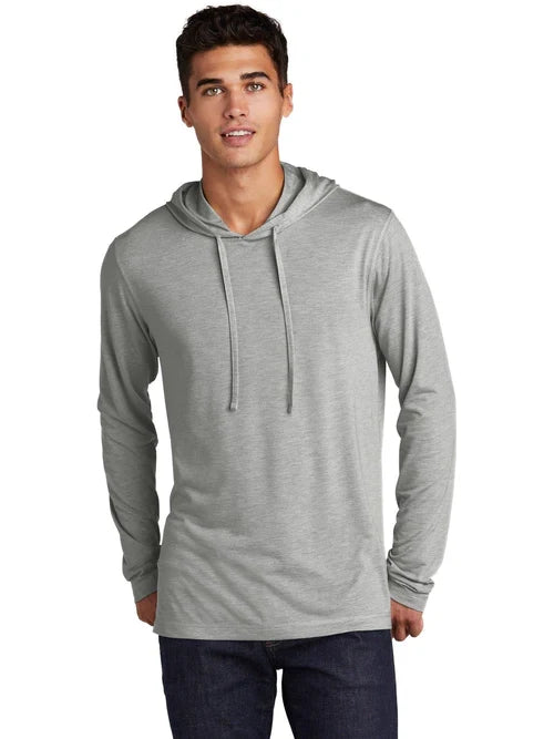 Sport-Tek PosiCharge Tri-Blend Wicking Long Sleeve Hoodie with custom logo embroidery