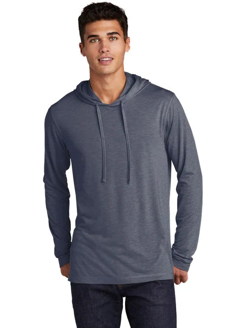 Sport-Tek PosiCharge Tri-Blend Wicking Long Sleeve Hoodie with custom logo embroidery
