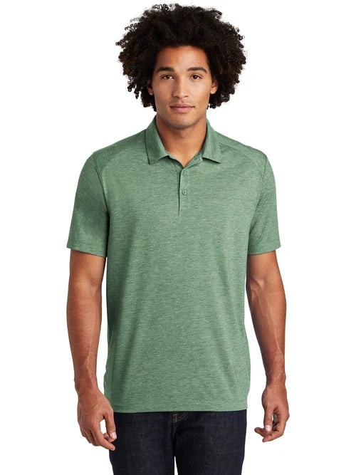 Sport-Tek PosiCharge Tri-Blend Wicking Polo with custom logo embroidery