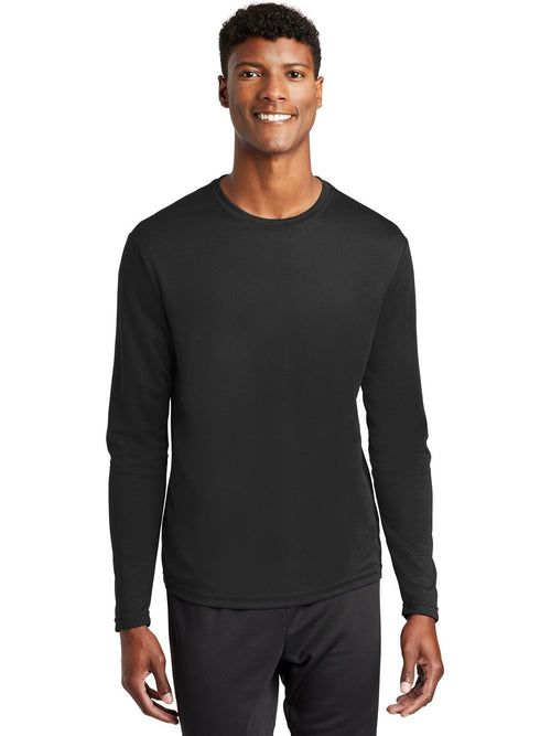 Sport-Tek PosiCharge RacerMesh Long Sleeve Tee with custom logo embroidery