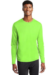 Sport-Tek PosiCharge RacerMesh Long Sleeve Tee with custom logo embroidery