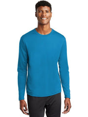 Sport-Tek PosiCharge RacerMesh Long Sleeve Tee with custom logo embroidery