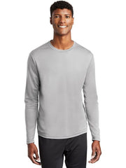 Sport-Tek PosiCharge RacerMesh Long Sleeve Tee with custom logo embroidery