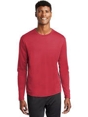 Sport-Tek PosiCharge RacerMesh Long Sleeve Tee with custom logo embroidery