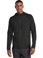 Sport-Tek PosiCharge Strive Hooded Full-Zip with custom logo embroidery